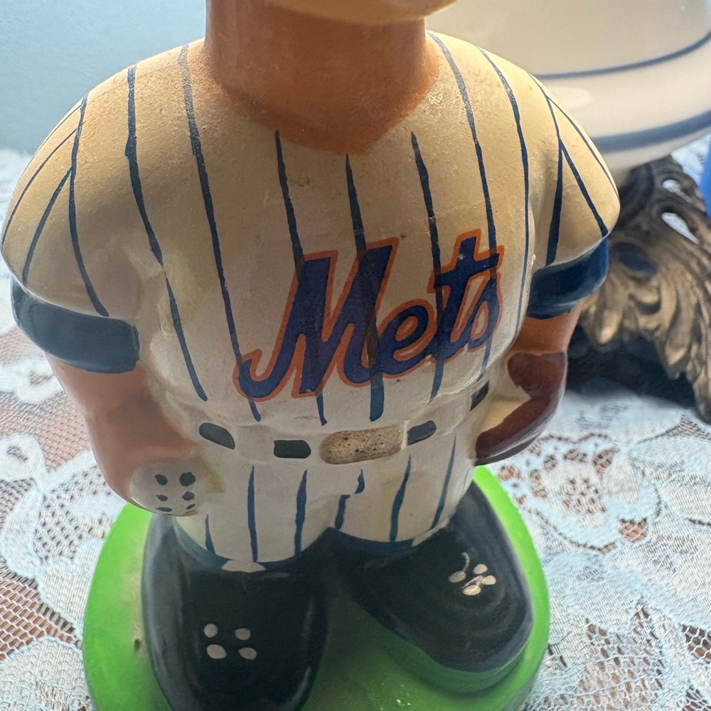 Mets bobblehead Vintage Baseball Player Figurine - Picture 2 of 7